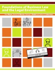 Foundations of Business Law and the Legal Environment