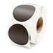 Black Round Labels/Stickers - 1.5 Inch Round Labels 500 Stickers Per Roll