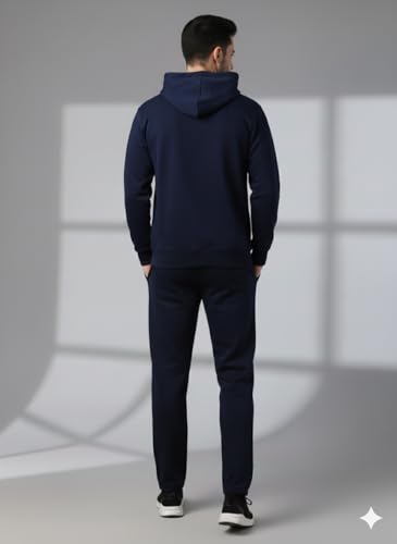 Image of Mack Jonney Solid Track Suit for men | Co-ord Set | Warm Fleece Tracksuit Set | Full Sleeve Hoodie