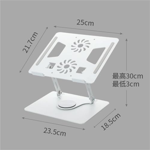 Support rotatif pour ordinateur portable en alu avec cadre élargi stable - 3