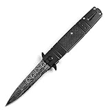 Design ergonomique : la poignée ABS est confortable à tenir et permet une prise en main sûre et ferme. Longueur totale : 22 cm. 58HRC, poids : 104 g.