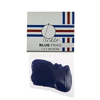 Picato Pearl Lot de 12 médiators pour guitare Bleu Taille M - Les Beatles, Paul McCartney, John Lennon, RIngo Starr, George Harrison