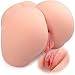 Male Masturbator, Pussy Ass 3D Masturbator Sexy Curves Male Sex Toy Tight Virgin Anus Butt with Lifelike Labia Doggy Style Masturbation for Man Orgasm 7.4 * 7.8 * 5.1 inches