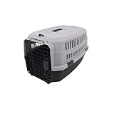 JAMBO PET | Caixa De Transporte Para Pets | Plástico E Metal | Grande | Cinza