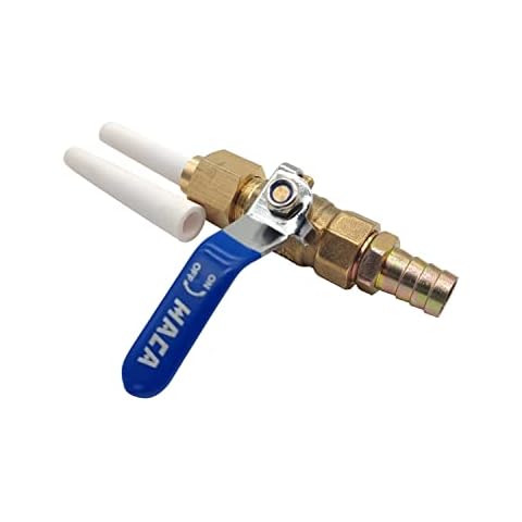 Ceramic Sandblasting Gun Assembly: Nozzle Tip (1/8" ID), Bracket, Brass Ball Valve and Connector 2Pcs Grinding Nozzle Tip Replacement,Valve Type Sandblaster Gun Cover