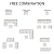 MCombo Patio Furniture Sets 7 Pieces Outdoor Wicker Sectional Sofa Set, PE Rattan Aluminum Frame Conversation Sets with Washable Cushion and Glass Table for Garden, and Backyard, 6080-7PC (White)