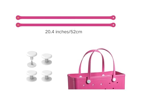 Replacement Straps for S/M Rubber Beach Bag, Replacement Handles with 4 Snaps, EVA Bag Strap Replacement2