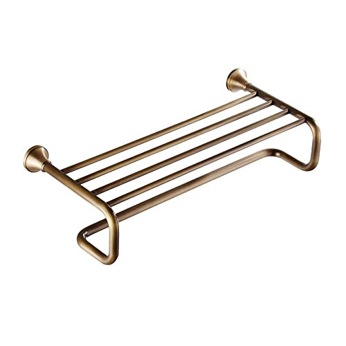 Porte-serviettes en laiton antique vintage de style européen pour mur