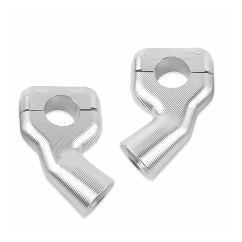 Lenkererhöhung Für Triumph Für Bobber T100 T120 Für Speed Twin Motorrad Lenker Bar Riser Klemmen Adapter Heben Sie Den Lenker An(SILBER)