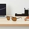 Ted Baker TMS215 Men's Fashion Navigator Polarized Sunglasses, UV400 Protection, 60 mm, Dark Gunmetal #3