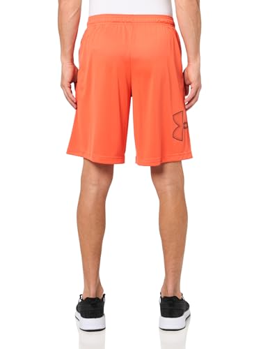 Image of Under Armour Men's Tech GraphicDISC 10 inch Shorts, (847) Fire / / Black, XX-Large