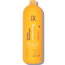 GK HAIR Vegan Professional Hair Creme 20 Volume Developer 33.8 Fl Oz for Hair Coloring Bleach - High-Performance Long Lasting Semi-Permanent Hair Color Toner Dye