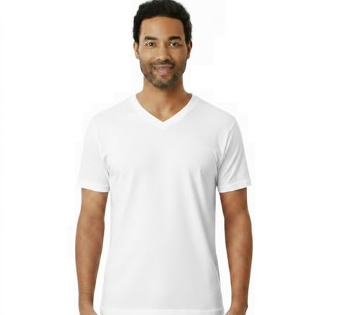 Set da 3 Pezzi Magliette Intime Uomo in Cotone, T Shirt Uomo Intimo Scollo A V O Girocollo, Magliette Uomo Cotone Manica Corta, Sottogiacca E Quotidiano, Made in Italy, Bianca, Nera, Blu, Grigia