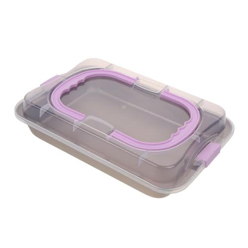 CIYODO 炭素鋼製長方形ケーキ型 蓋付き 多機能ベーキングパン 軽量耐久 焼き菓子作り用 家 業務用オーブン対応 持ち運び簡単