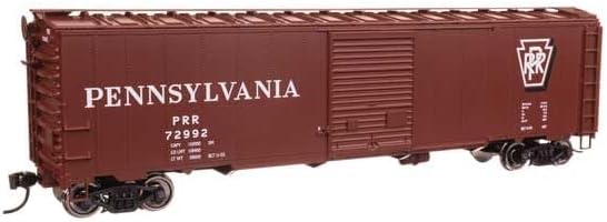 Walthers Mainline 910-46528 HO Scale 50' AAR Single Door Boxcar - Ready to Run - Pennsylvania Railroad #72992