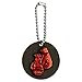 Red Boxing Gloves Boxer Wood Wooden Round Keychain Key Chain Ring