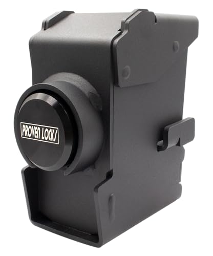 Proven Industries Trailer Lock Model 2517-D1 Fits 2 5/16 in Demco Cast Trailer Couplers 2 Keys Included Heavy-Duty Security Hardened Steel Unique Key Design Made in USA Black