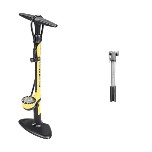Topeak Joe Blow Sport III High Pressure Floor Pump,Yellow &