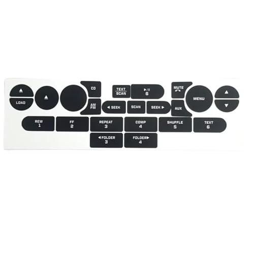 Autocollant bouton vitre Mustang 2005-2009 réparation commande tableau bord