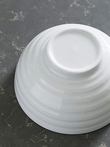 Lauchuh Stackabel Bowl Set Porcelain Soup Bowls 28 Ounces Cereal Bowl Set With Serving Stand Large Bowl For Porcelain Cereal Soup Salad With Bowl Organizer, 6 Pack #TOP2