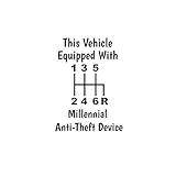 Vehicle Equipped with Millennial Anti-Theft Device NOK Decal Vinyl Sticker |Cars Trucks Walls Laptop|Black|5.5 x 5.0 in|NOK643