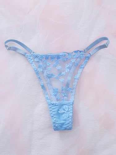 Image of Sexy Floral Embroidered Flower Mesh Underwire Push Up Lingerie Set