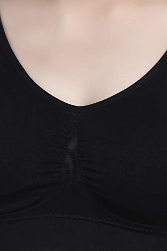 Image of Plumbury Women's Nylon Lightly Padded Wire Free Sports Bra