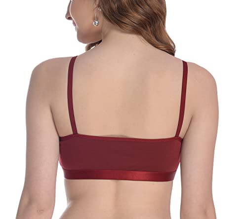 Image of FIMS - Fashion is my style Women Cotton Sports Bra for Gym, Yoga, Running Bra for Girls, Racer Back, Full Coverage, Multicolor, Cup B, See Main Image to Check How Many Bra You Will Get