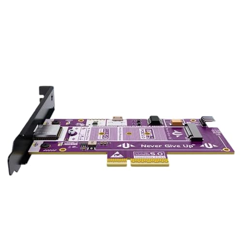 Tarjeta PCIe 5.0 a NVMe 4X con transferencia de datos ultrarrápida para edición de vídeo 8K