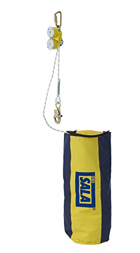 3M DBI/SALA Rollgliss 3325275 Unidad de escape, incluye 2 mosquetones, eslinga de anclaje de 4 pies, bolsa de cuerda, 275 pies