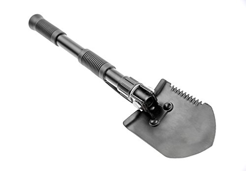 Mini pala plegable 3 en 1 de 16 pulgadas con sierra y pico miniatura 4