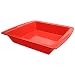 Silicone Cake Pan, SILIVO 8.5"x 8.5"x2" Nonstick Bakeware Baking Mould Brownie Pan for bread Chocolate Pie Pizza fudge and brownies