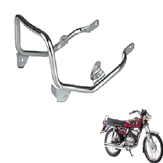 RudraRidez Bike Backrack/Back Rest Luggage Backrest Carrier/Seat Ring Carrier Backrest Chrome Suitable for Yamaha RX 100-image-35