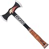 ESTWING Double Bit Axe - 38 oz USA Made Wood Spitting Tool with Forged Steel Construction & Genuine Leather Grip - EDBA