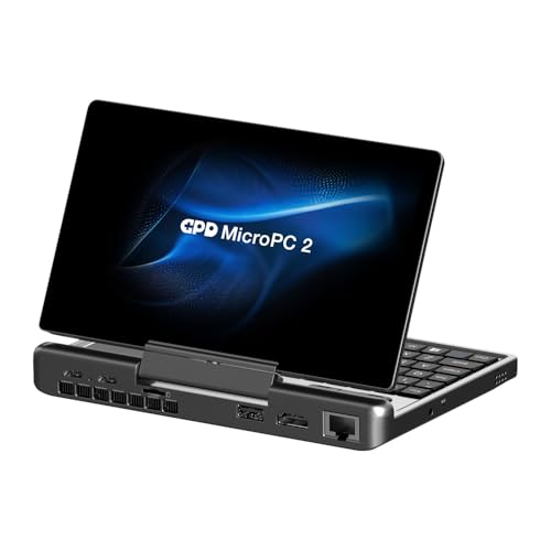 GPD MicroPC 2- Handheld Industry Laptop 7 Inches 1080P Display Mini PC Computer Win 11 Home OS,CPU I3-N300, UHD Graphics; 16GB LPDDR5; 2.5G Ethernet, USB-C, HDMI 2.1, Wi-Fi 6, BT 5.2