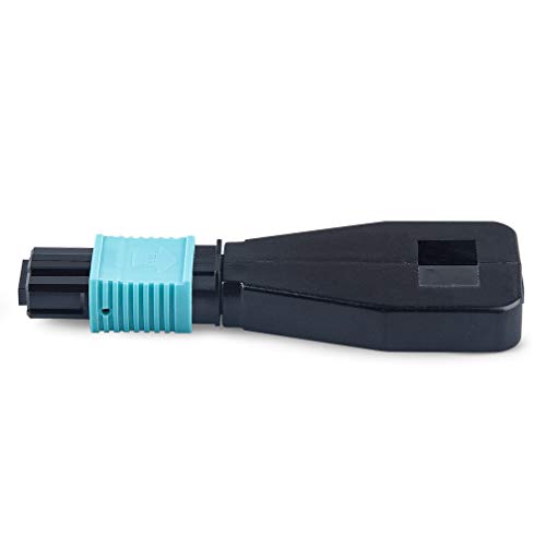 MPO Fiber Optic Loopback Adapter, 12-Core MPO connector Multimode OM3 50/125um Test Plug for QSFP+ Transceiver Testing Applications or network restorations