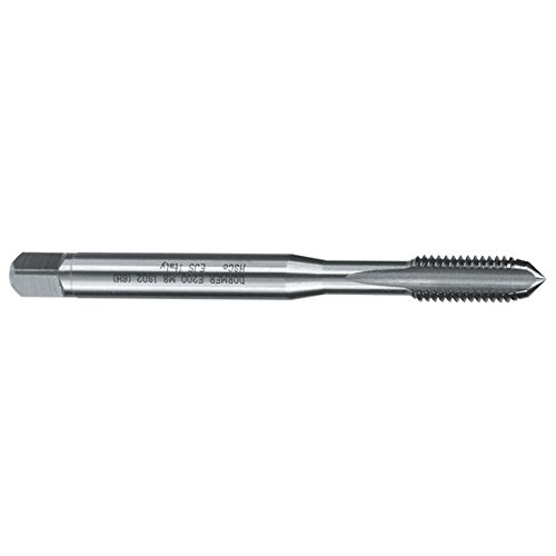 Dormer E200M8 Series E200 HSS-E-PM Straight Flute Machine Tap Metric with Bright Finish, DIN371 Standard, M8 x 1.25 mm Thread