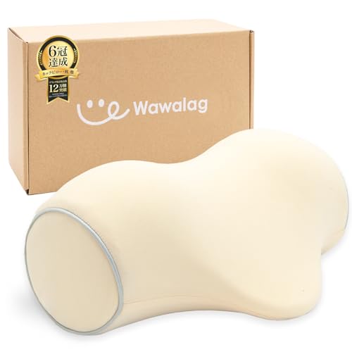 【柔道整復師推薦】Wawalag(ワワラグ) りらっくび 首 ストレッチ 首枕 ネックピロー 伸ばす 枕 誕生日プレゼント 男性 女性 ギフト 母の日 父の日 低反発形状記憶フォーム (アイボリー)の商品画像（Amazon）