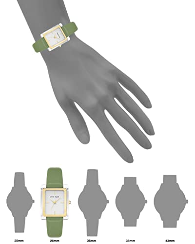 Anne Klein Women's Leather Strap Watch
