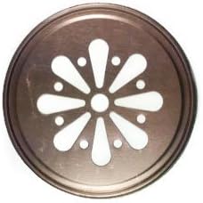 Daisy Cut Out Mason Jar Lids, 12 count with Craft Project Included (Rustic Bronze)