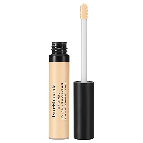 Bareminerals Original Liquid Mineral Concealer, Brightening Dark Circle Eye Concealer, Reduces Look Of Fine Lines, Buildable Coverage, Vegan #TOP27