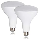 Maxxima LED BR40 75 Watt Equivalent Dimmable Light Bulb 12 Watt Warm White 1100 Lumens Energy Star, 3000K (Pack of 2)