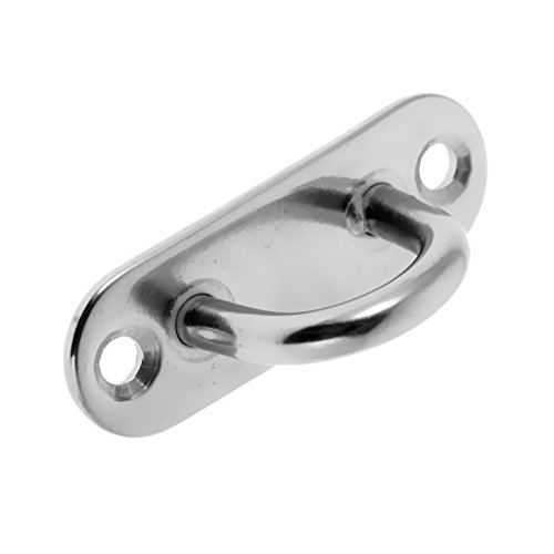 Plaque à œillet rectangulaire inox résistant rouille 5mm fixation murale