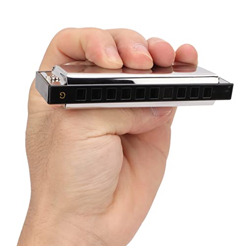G Key Harmonica 10 Trous 20 Tons Orgue à Bouche Antirouille Harmonica Portable Anti-Corrosion pour DéButant Childi - Les Beatles, Paul McCartney, John Lennon, RIngo Starr, George Harrison G Key Harmonica 10 Trous 20 Tons Orgue à Bouche Antirouille Harmonica Portable Anti-Corrosion pour DéButant Childi – Image 5