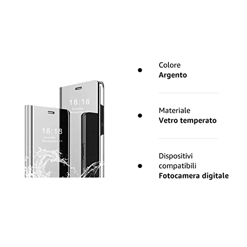 MLOTECH Cover per Samsung A51,Custodia + vetro