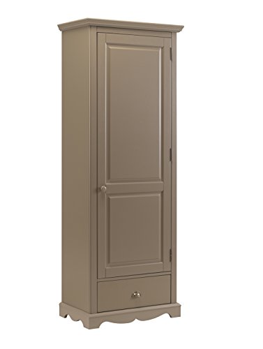 ACTUAL DIFFUSION Windsor Armoire Bonnetière Taupe Charme, pin, 42x70x186 cm