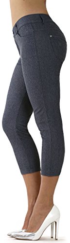 Image of Prolific Health Women's Jean Look Jeggings Tights Slimming Many Colors Spandex Leggings Pants Capri S-XXXL