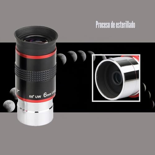 Ocular de 68 grados SVBONY de 6mm ultra gran angular para telescopio astronómico 5