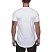Camisetas lisas para hombre, cuello redondo, algodón básico, camiseta para hombre, moda casual, deportes, fitness, manga raglán con cremallera, termómetro para reloj de hombre, Blanco-b, 3XL