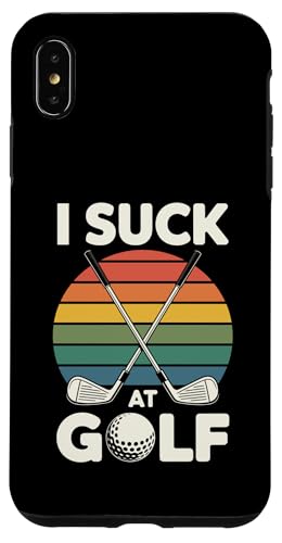 I Suck At Golf Loser Dad ȃW[N St X}zP[X iPhone XS Max p